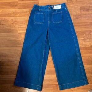 SPANXshape™ EveryWear Cropped Wide Leg Jeans with Patch Pockets